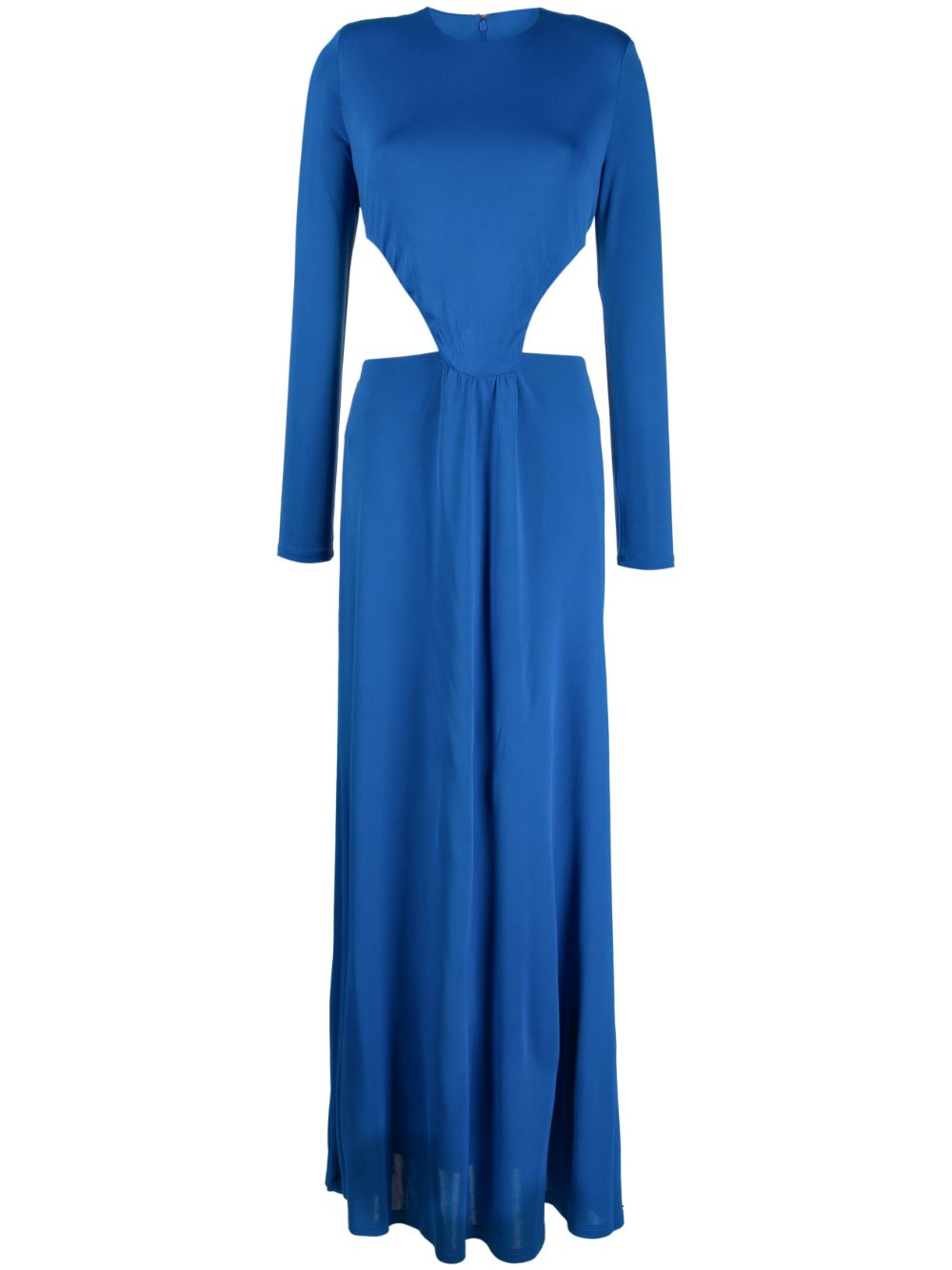 Knotted cut-out maxi dress - Blue
