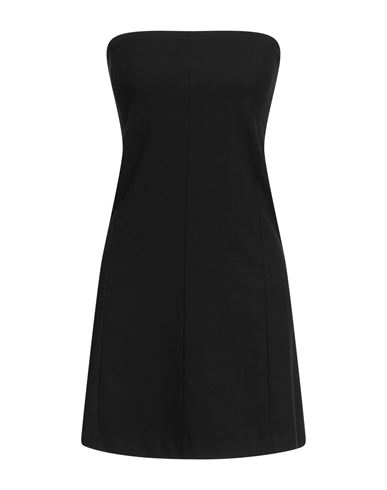 Alysi Crème Woman Mini dress Black Size 2 Viscose, Polyester, Wool, Elastane