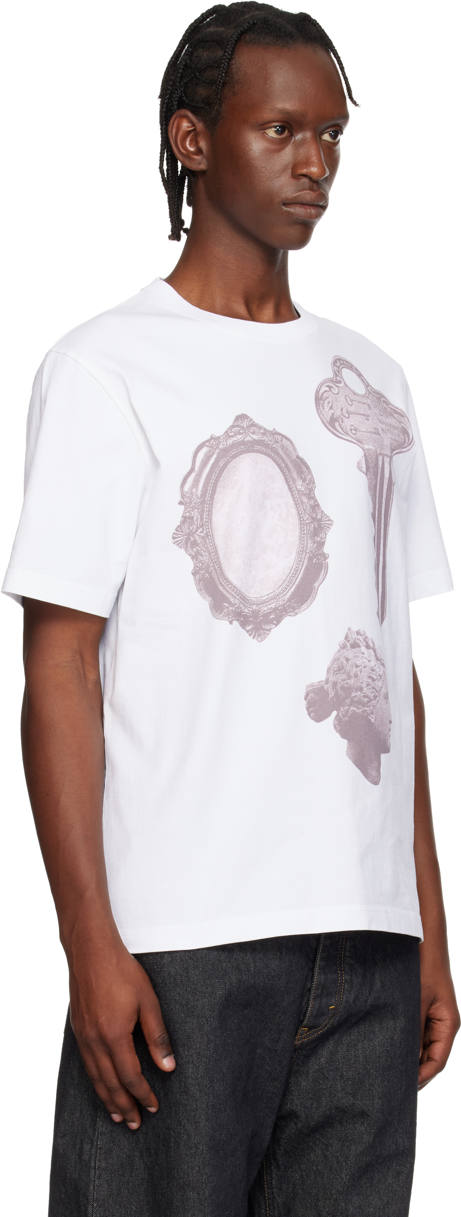 White Parisian Objects Comfort T-shirt
