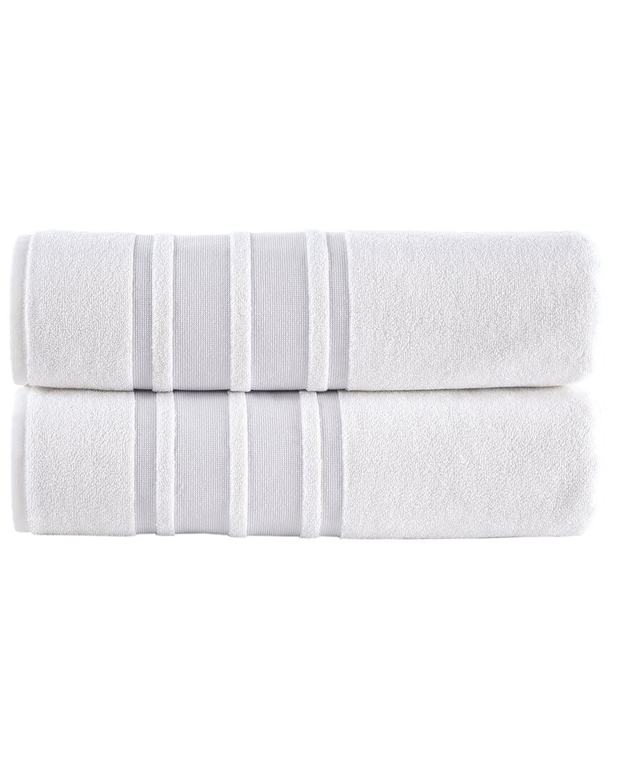 Contrast Border 2Pc Bath Sheets