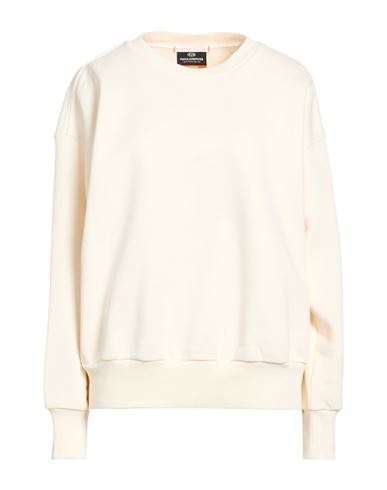 Woman Sweatshirt Cream Size L Cotton, Polyester