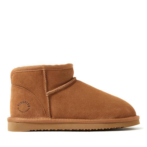 Fireside by Women's Shearling Ankle Bootie - Riverland - Brown