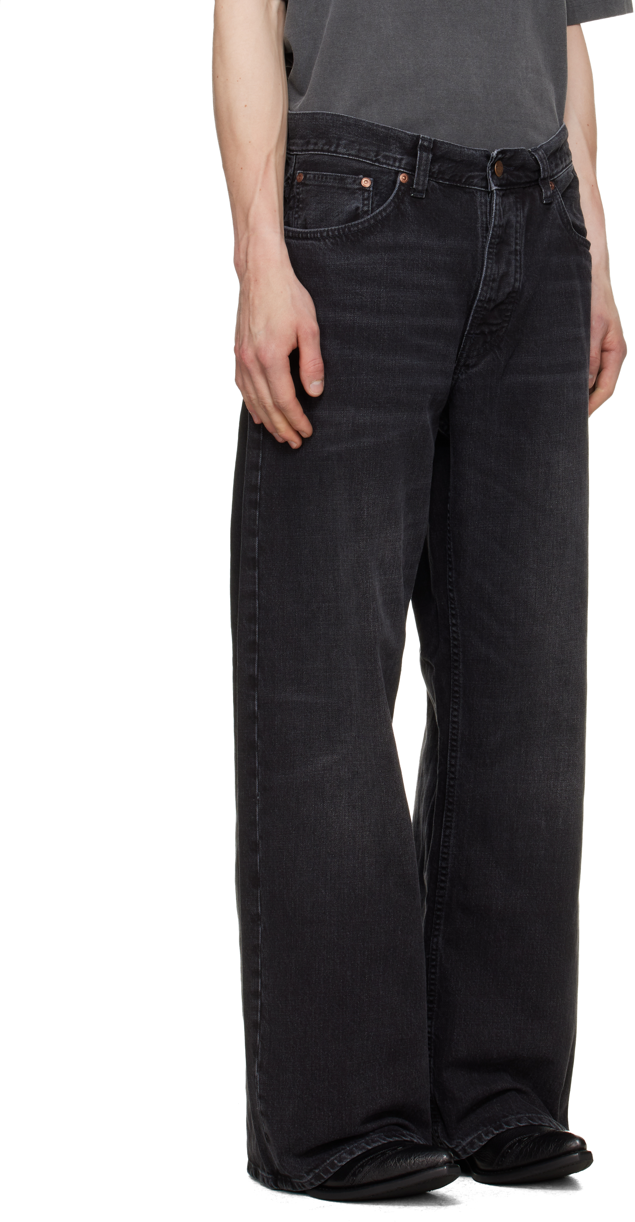 Black Loud Larry Jeans