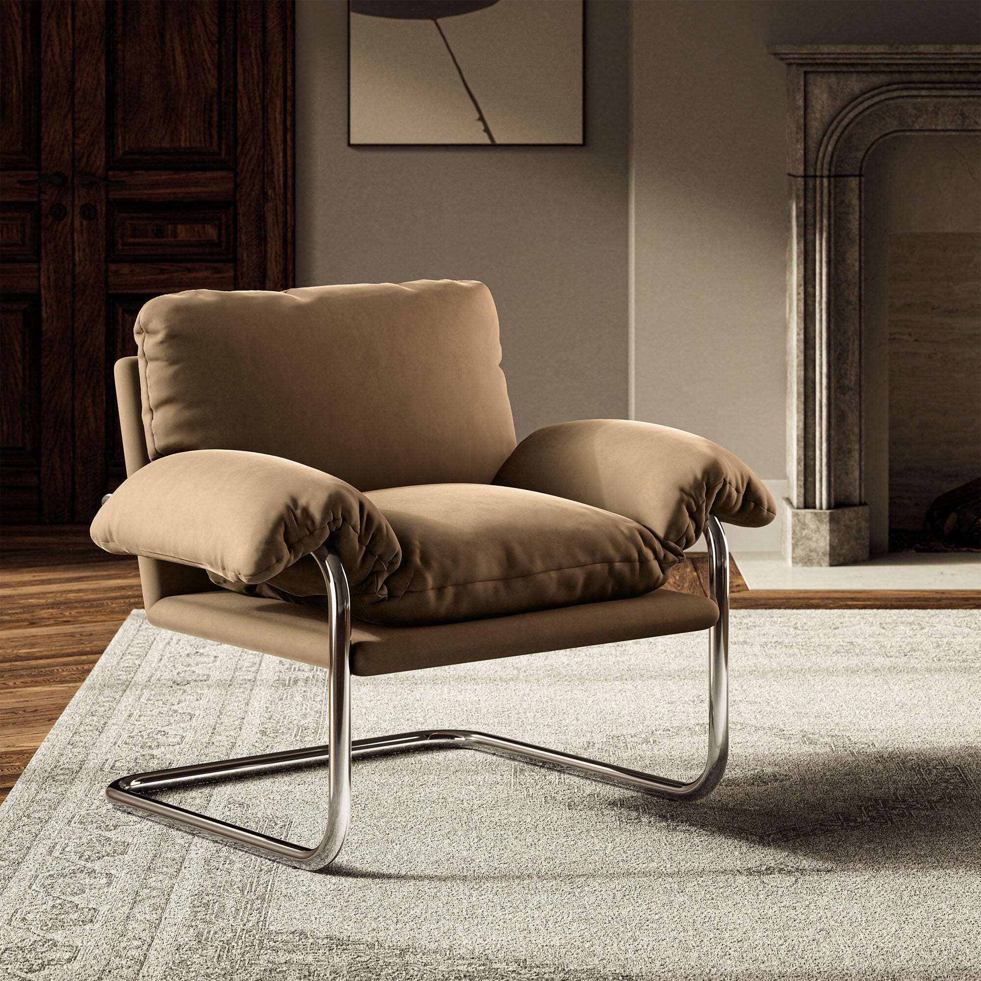 Modway Ansel Accent Chair, Taupe