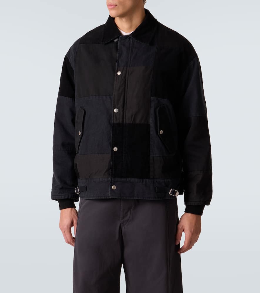 Comme des Garçons Homme Paneled cotton Oxford jacket