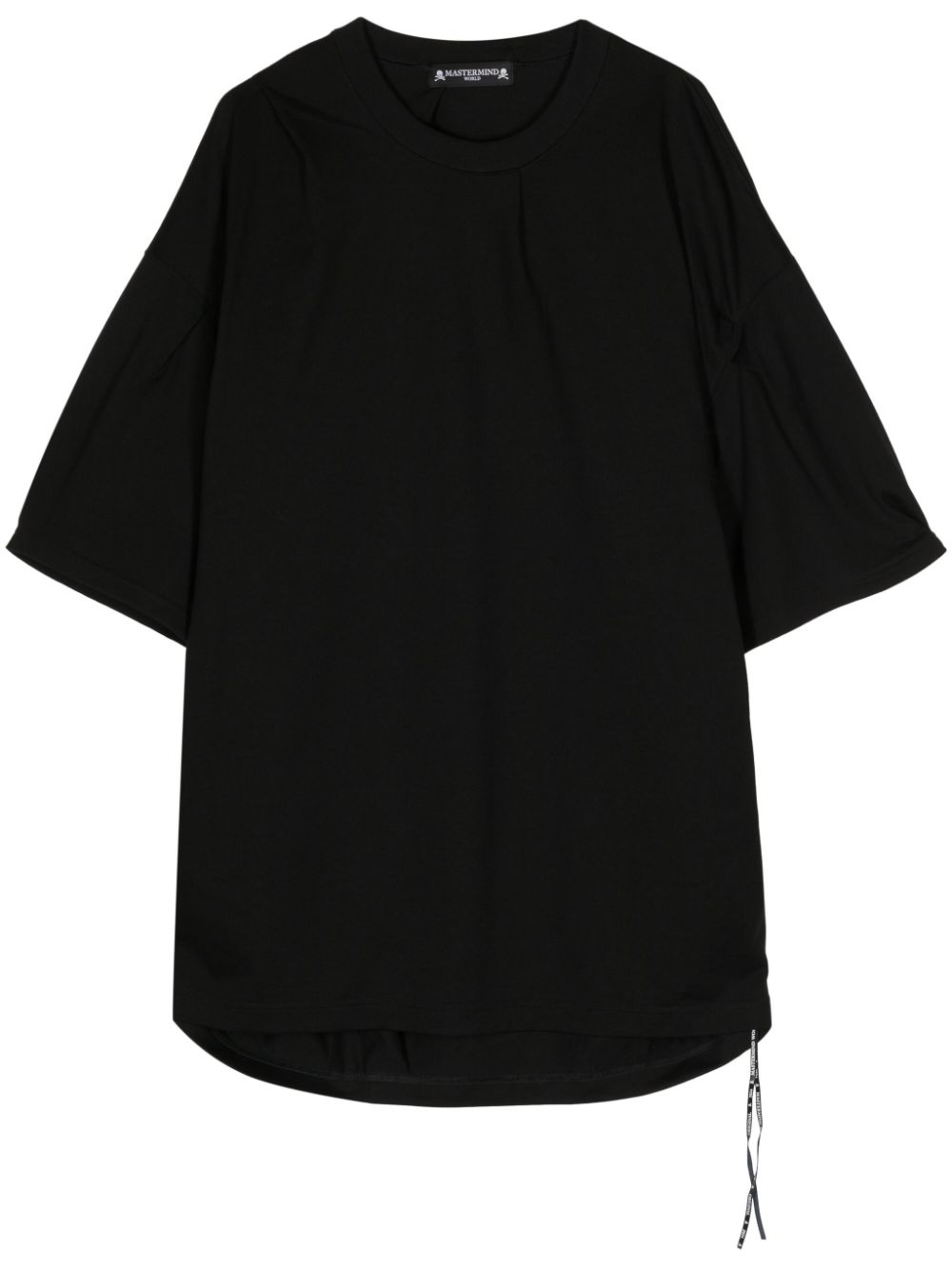 Metallic-effect cotton T-shirt - Black