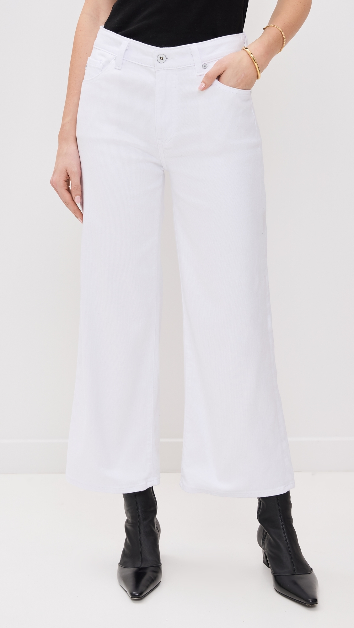 Saige Wide Leg Crop Jeans GALLERY WHITE