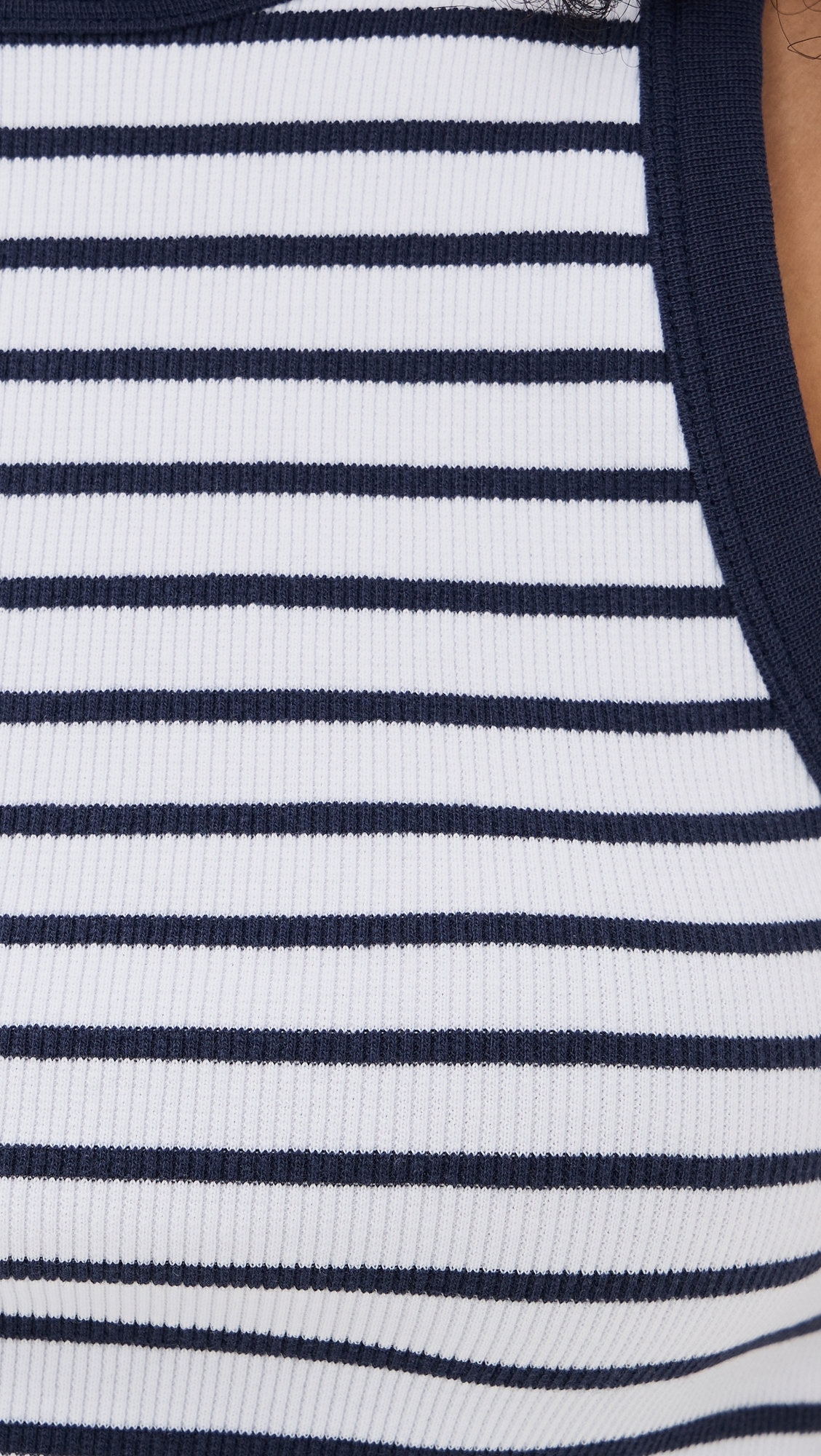 Sold Out NYC The Not So Basic Tank Navy Stripe