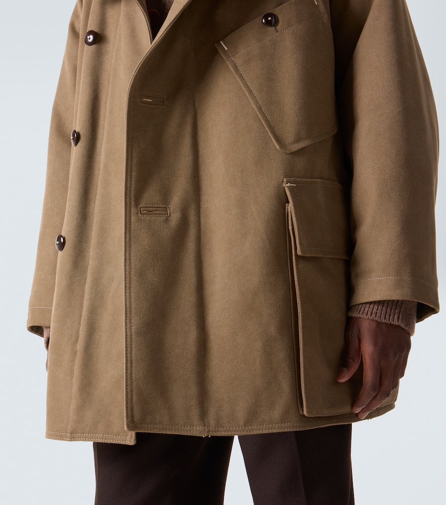 Cotton-blend canvas parka