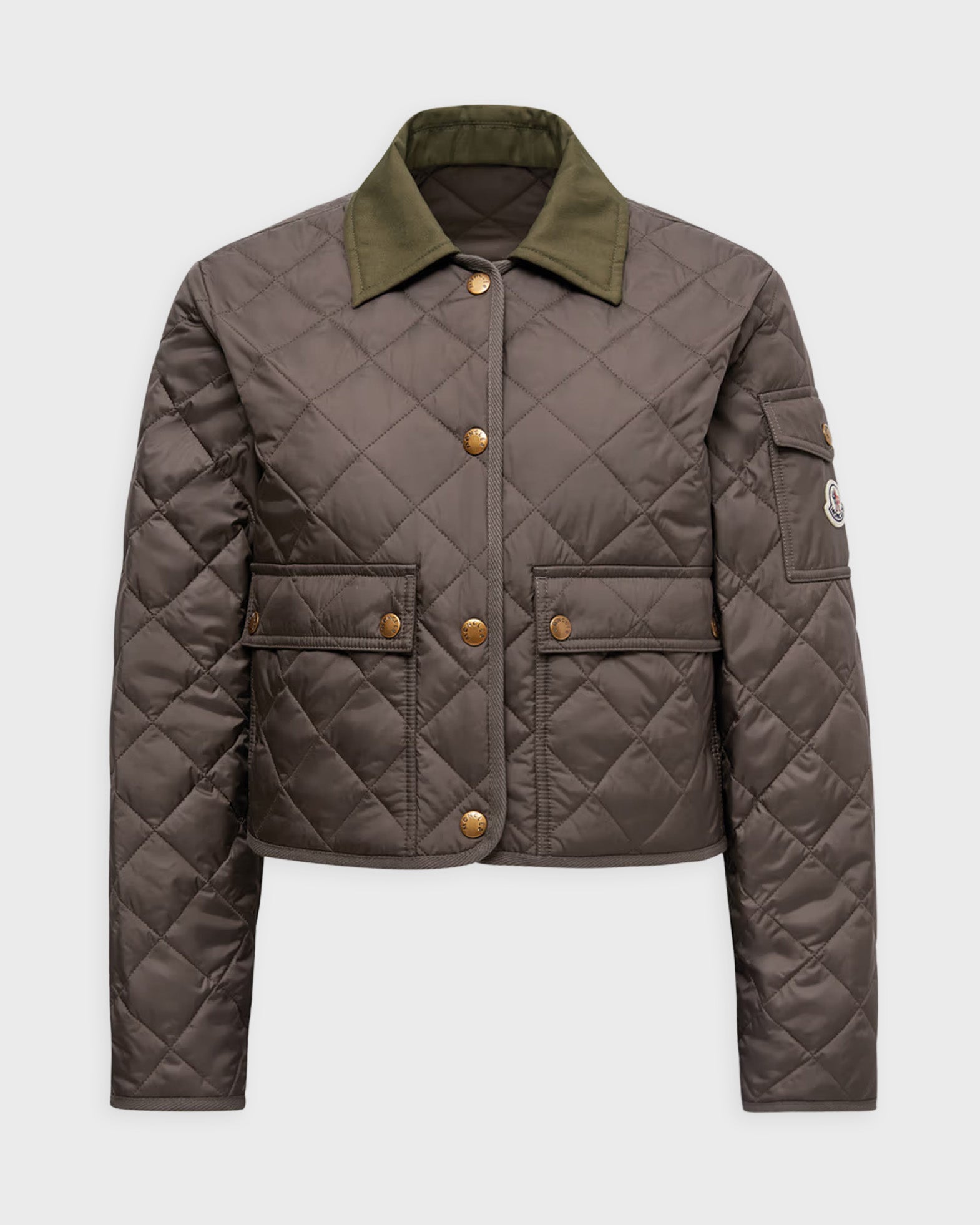 Moncler Jacket Chitre Diamond-Quilted Padded Oliv MONCLER