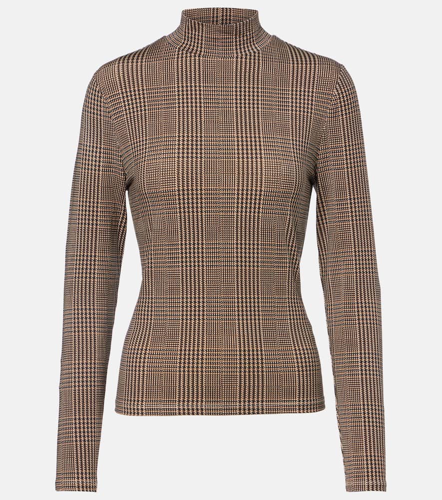 Nate houndstooth jersey top