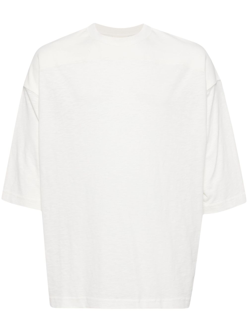 Crew-neck cotton T-shirt - White