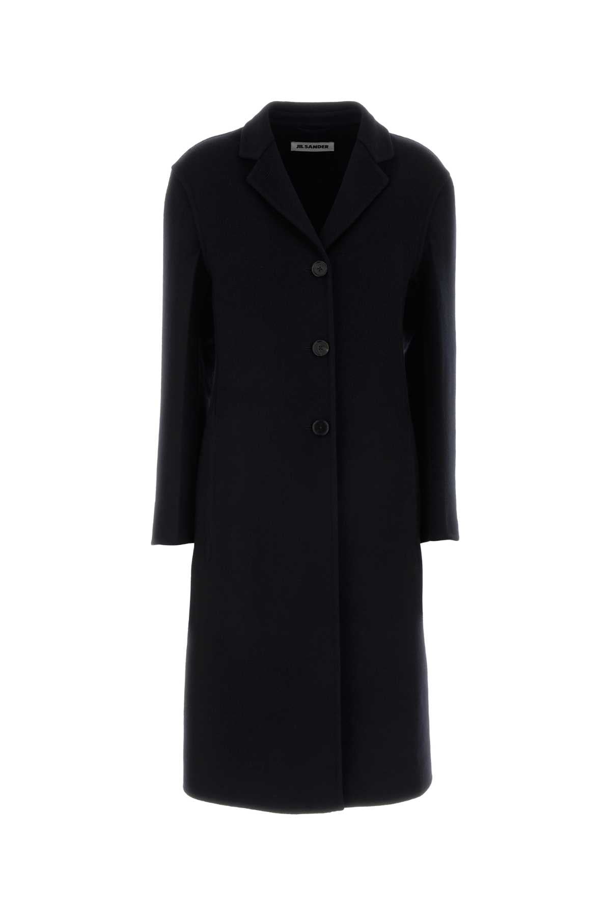 Cashmere Silk Coat — Black