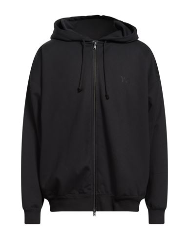 Man Sweatshirt Black Size 50 Cotton, Polyester