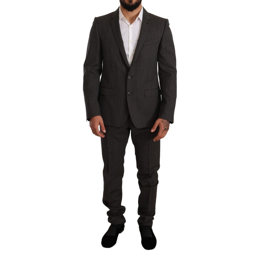 Virgin Wool Two-Piece Suit — Black