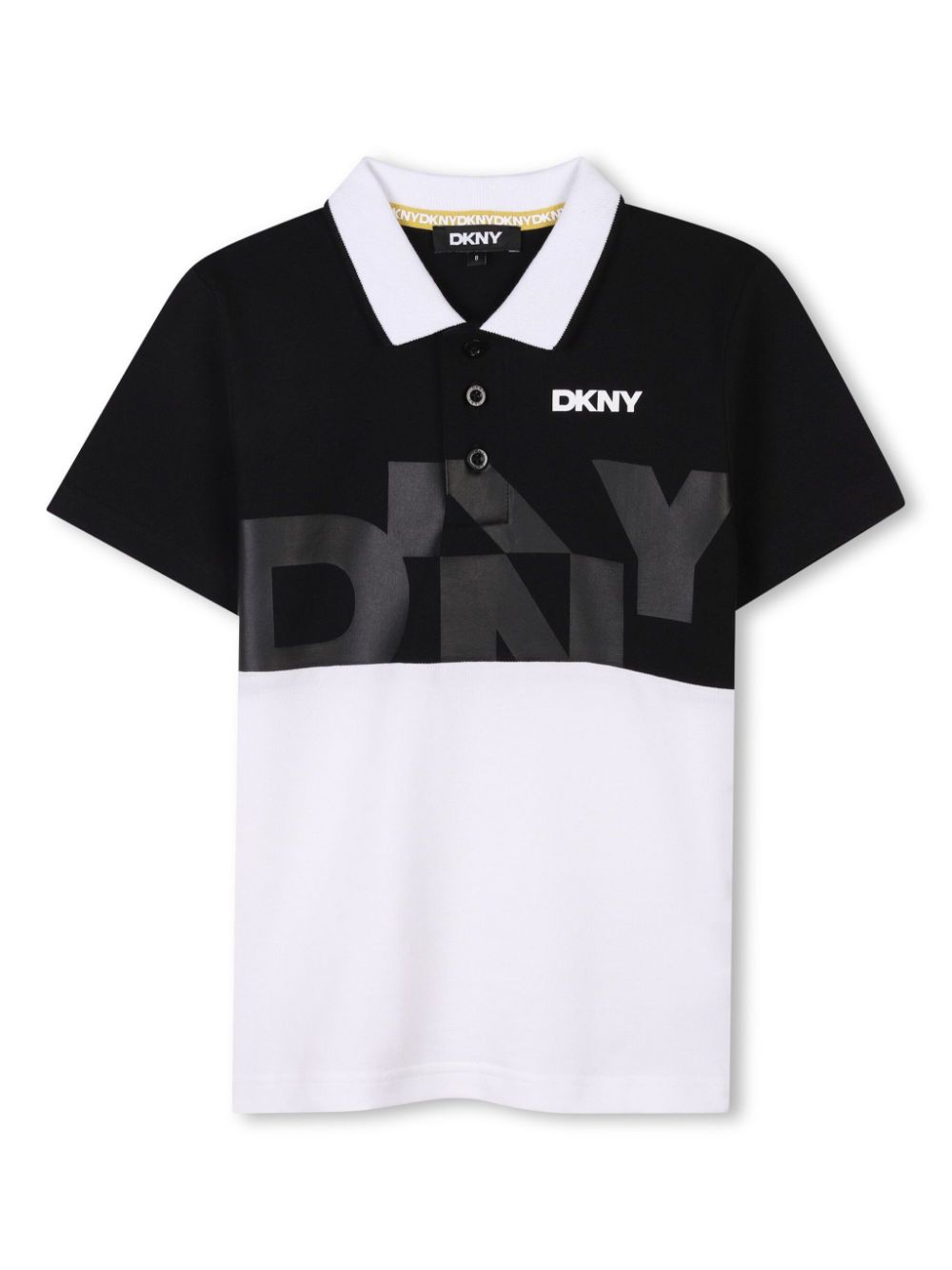 Logo-print polo shirt - Black