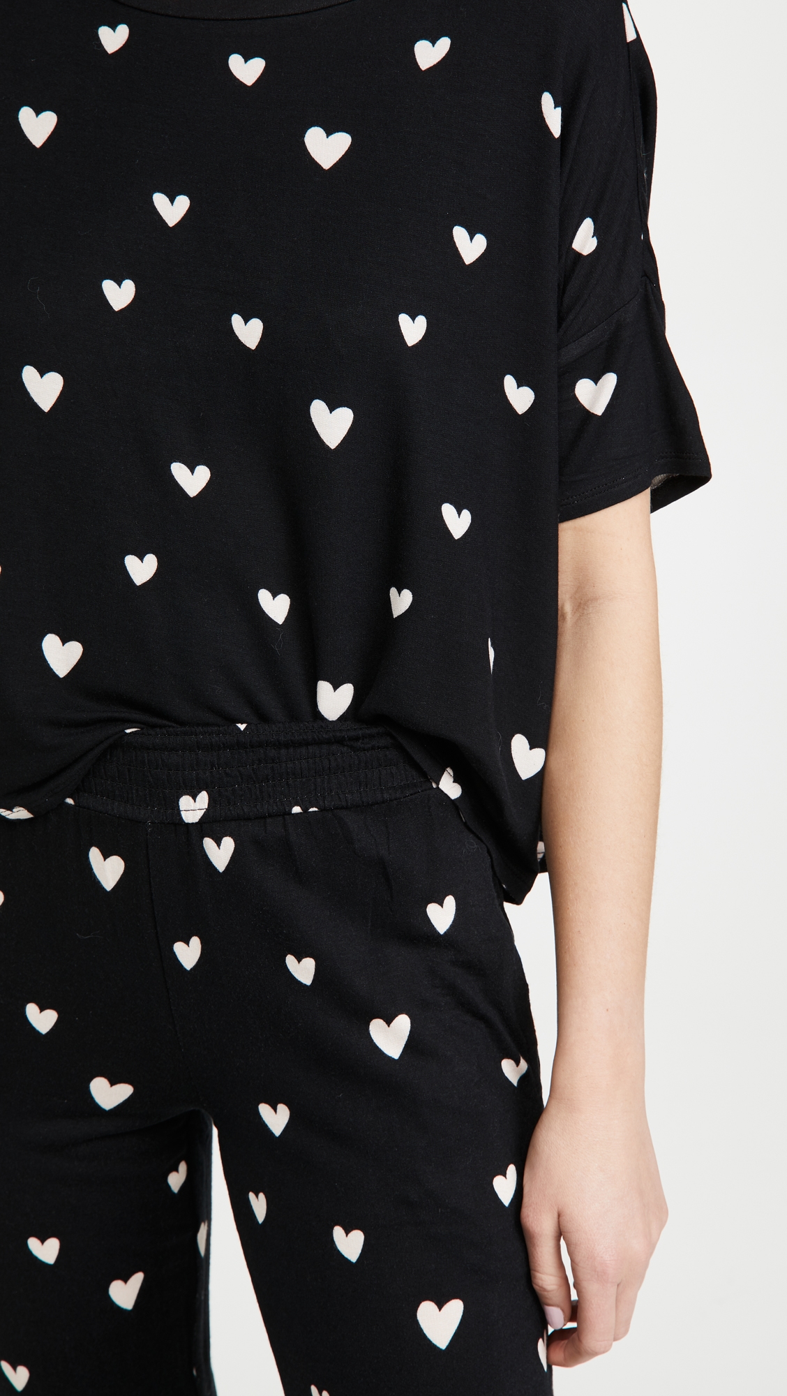 Sun Lover Lounge Set Black Hearts