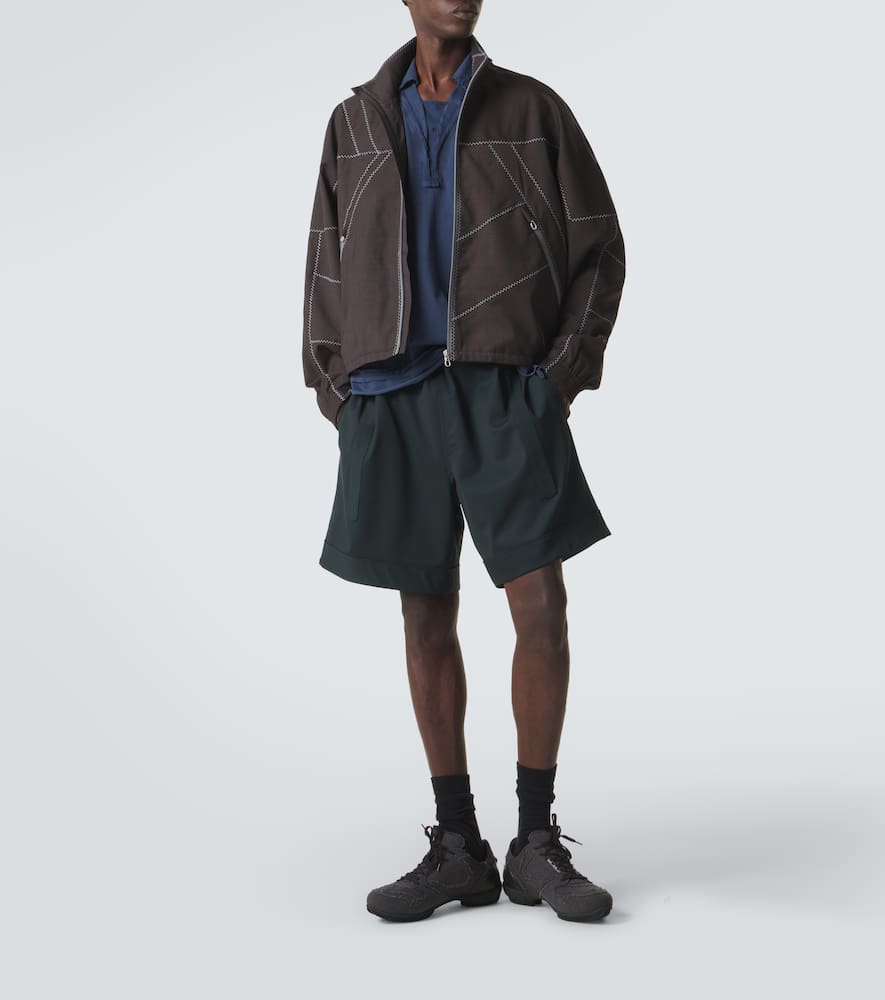 Kyan wool-blend shorts