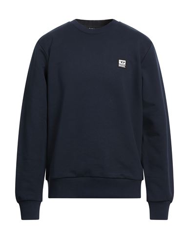 Man Sweatshirt Midnight blue Size L Cotton, Polyester, Elastane