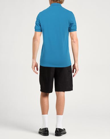 Bikkembergs Man Polo shirt Azure Size M Cotton