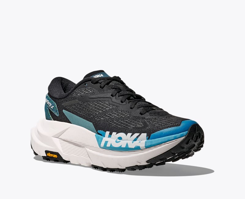 HOKA Women's Mafate X Shoes in Black/Skyward Blue