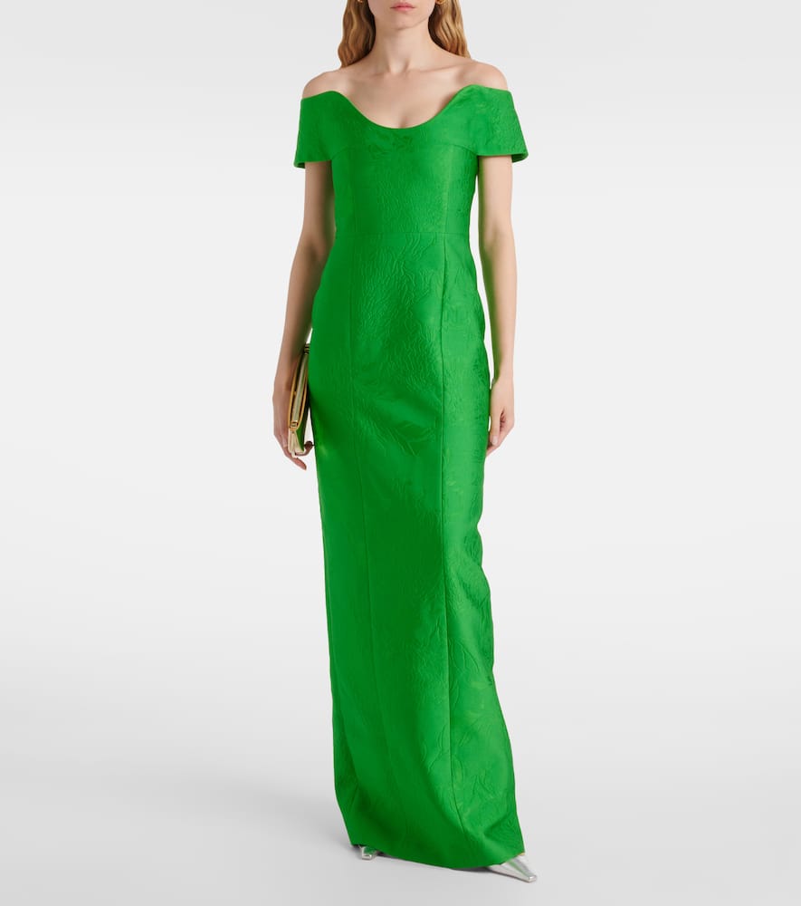 Aislinn jacquard maxi dress