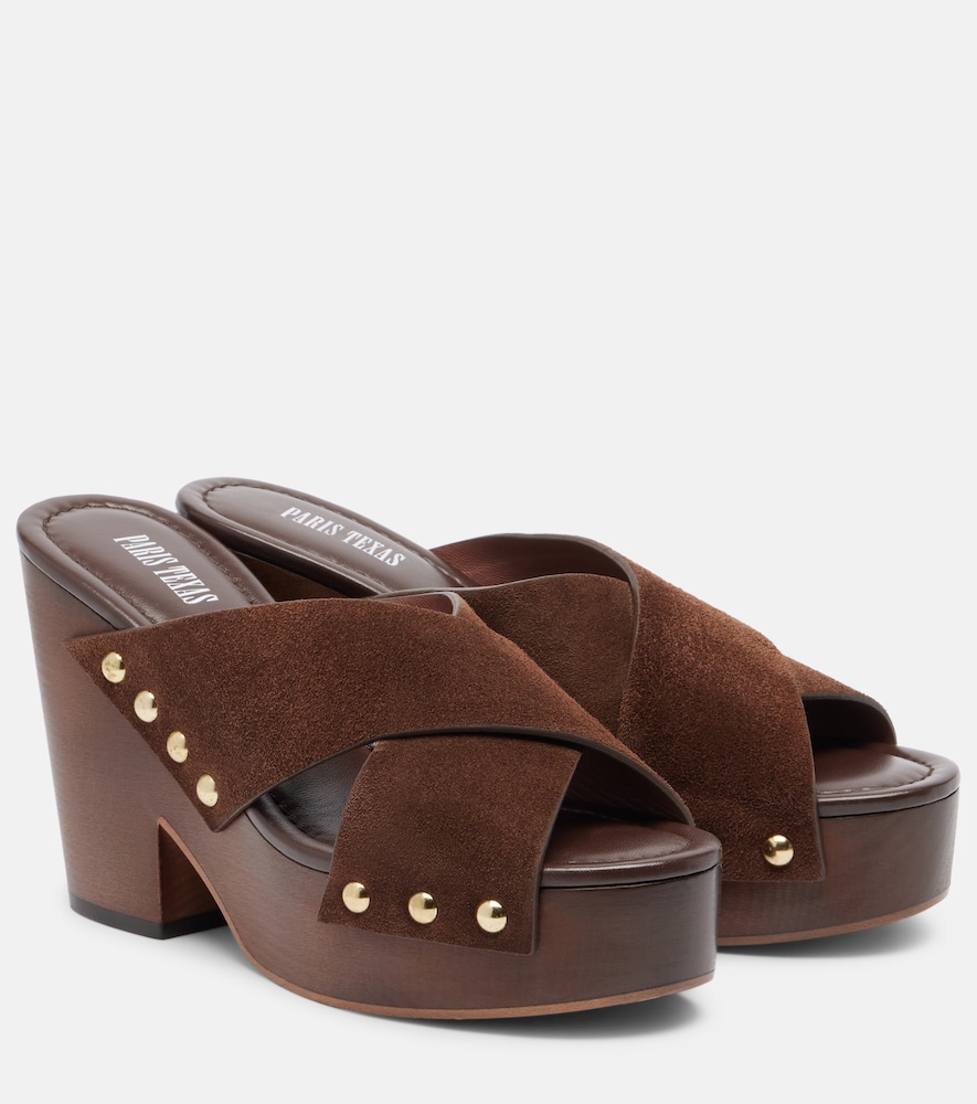 Marisol suede platform mules
