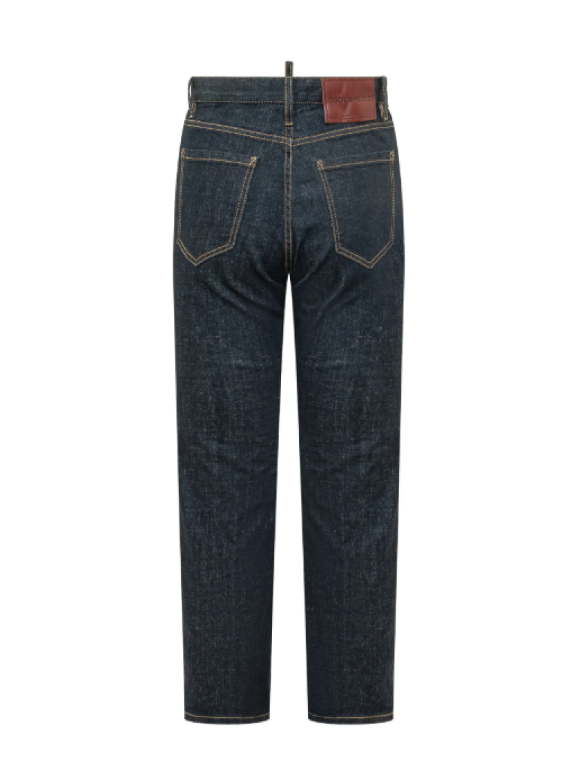Dsquared2 - trousers five pockets belt loops contrast stitching