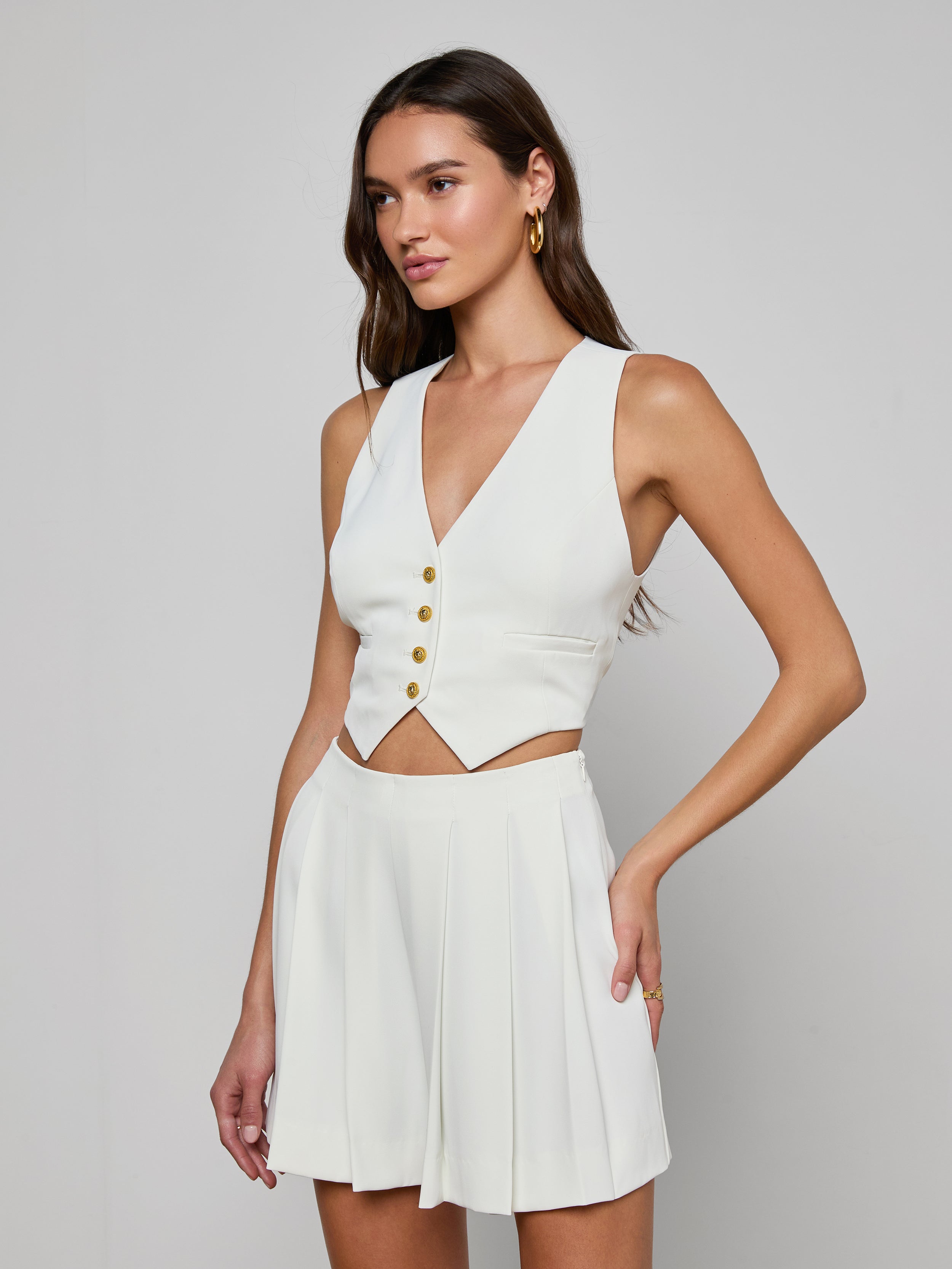 Jianna Vest In Ivory