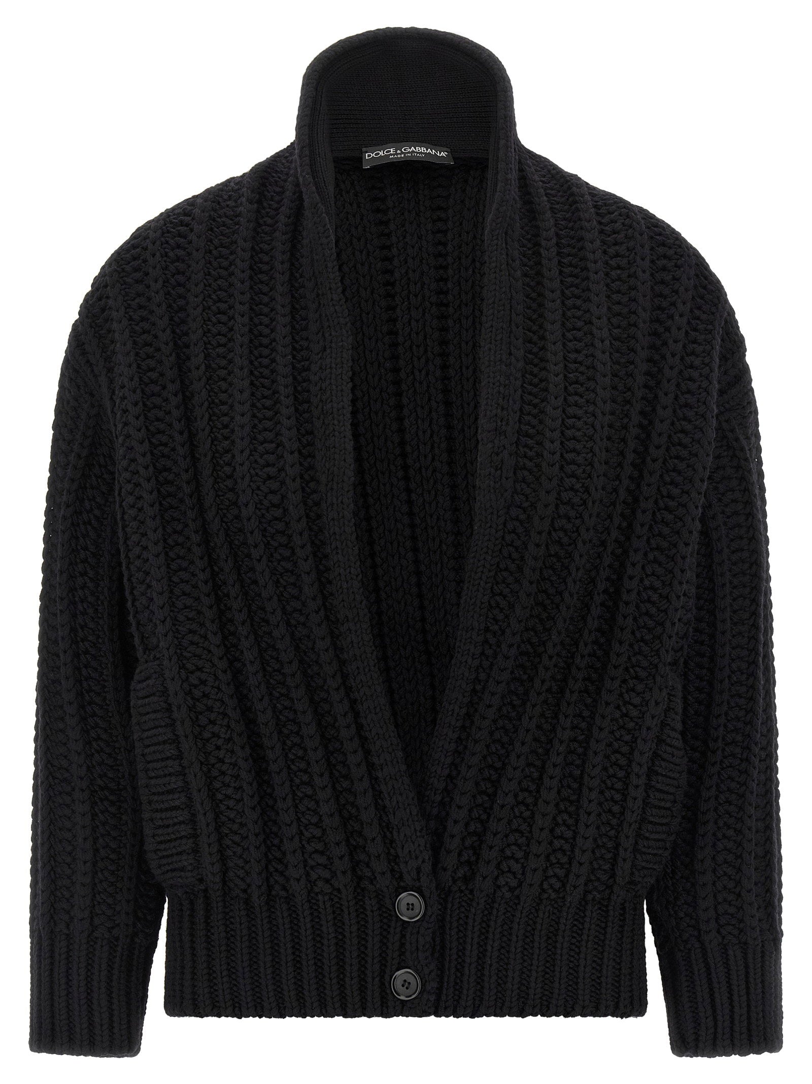 Coarse Wool Cardigan