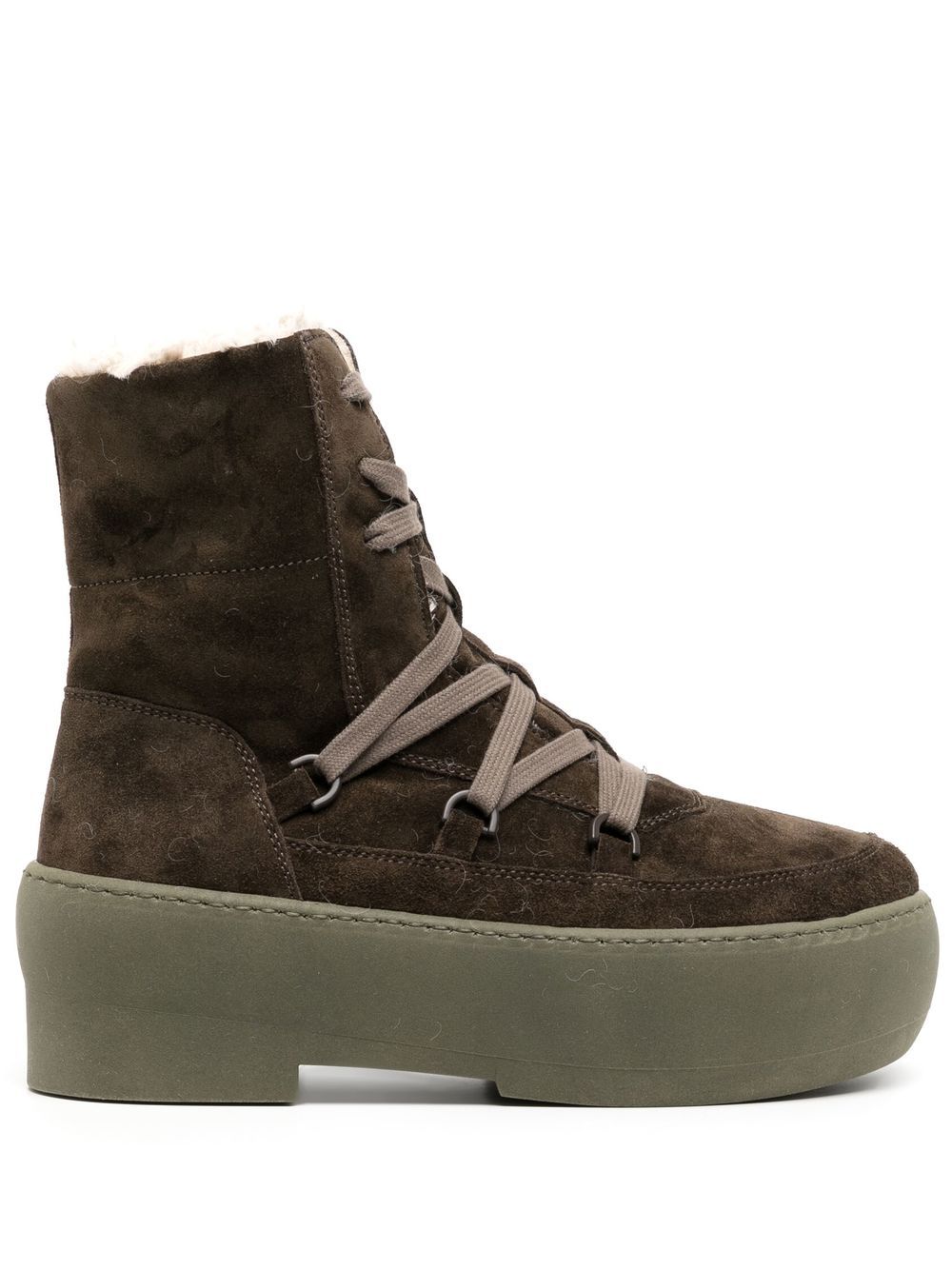Gia24 ankle platform-sole boots - Brown