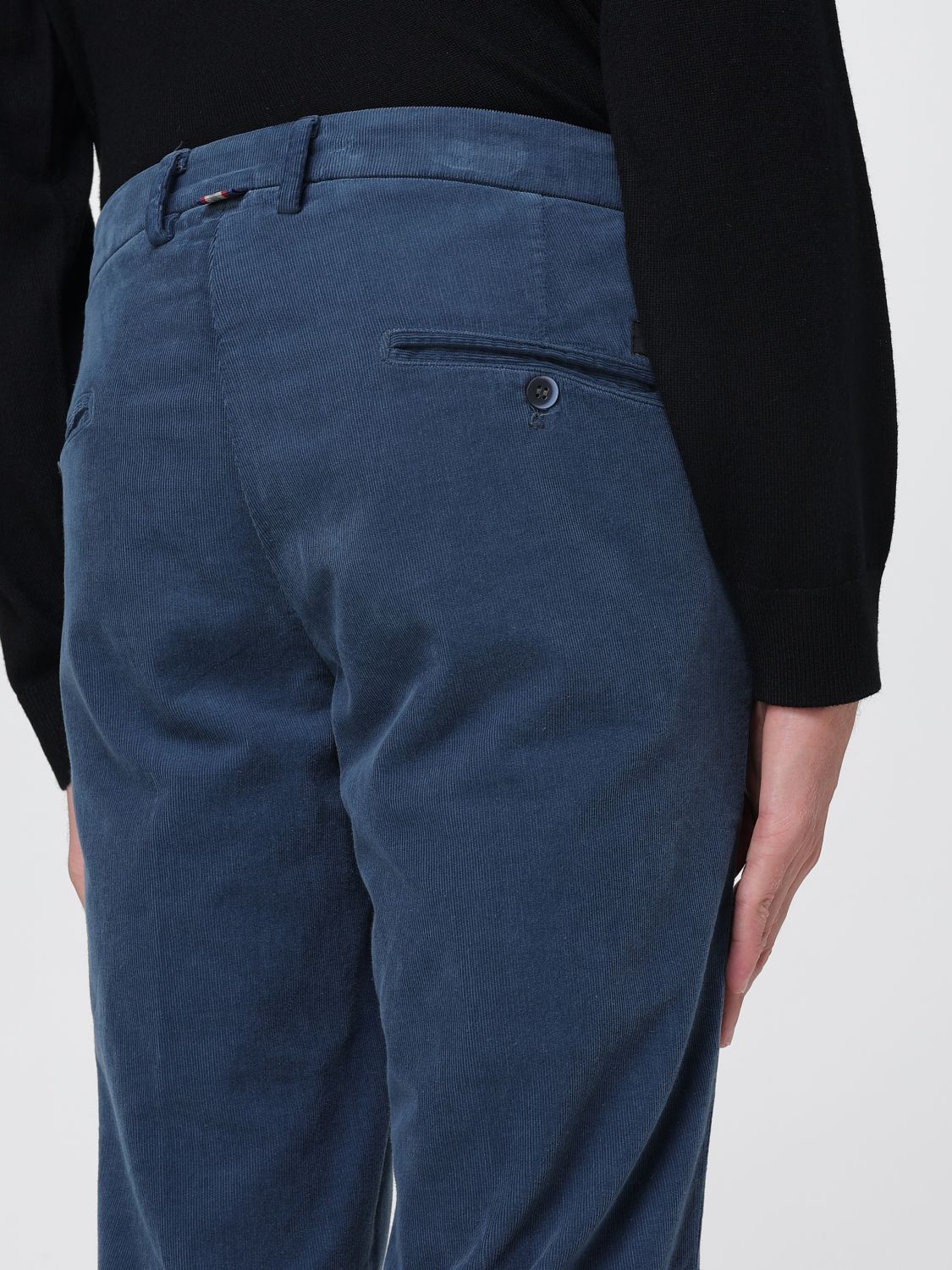 Pants Men color Gnawed Blue