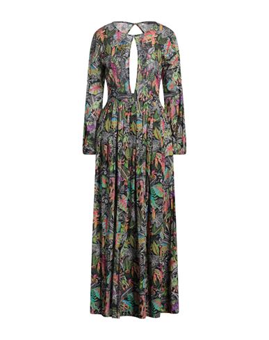Woman Maxi dress Black Size XS Cotton