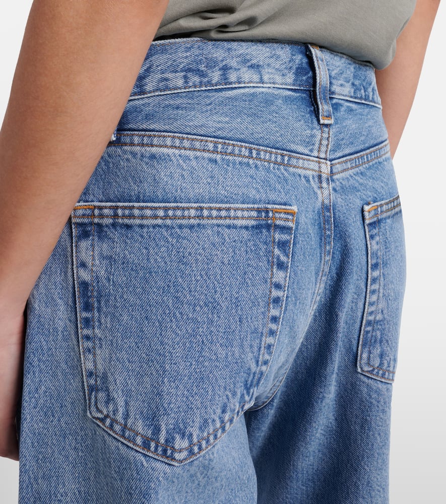 Loose mid-rise wide-leg jeans