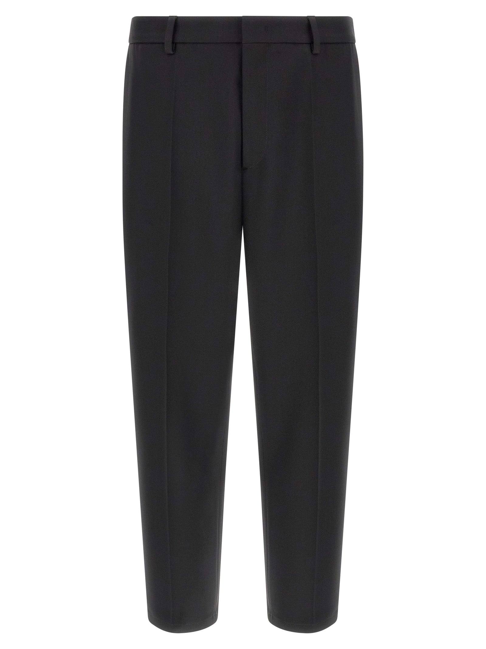 Technical Gabardine Trousers — Black