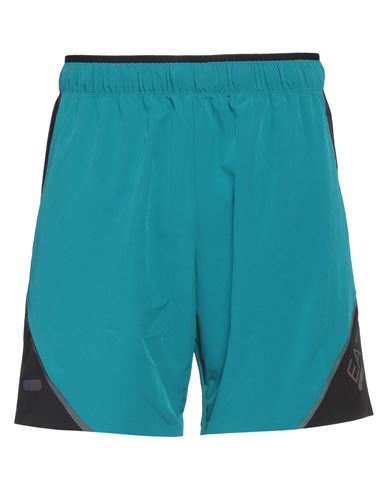 Ea7 Man Shorts & Bermuda Shorts Turquoise Size L Polyester, Elastane