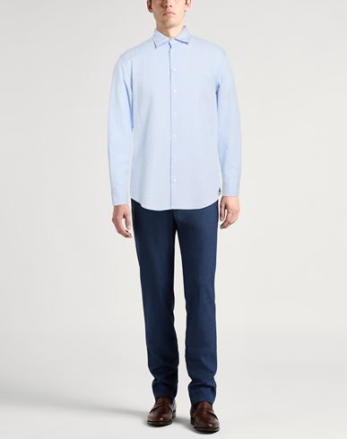 Man Shirt Light blue Size M Cotton