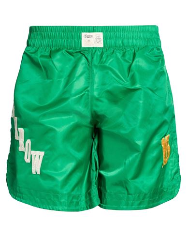 Man Shorts & Bermuda Shorts Green Size L Polyamide