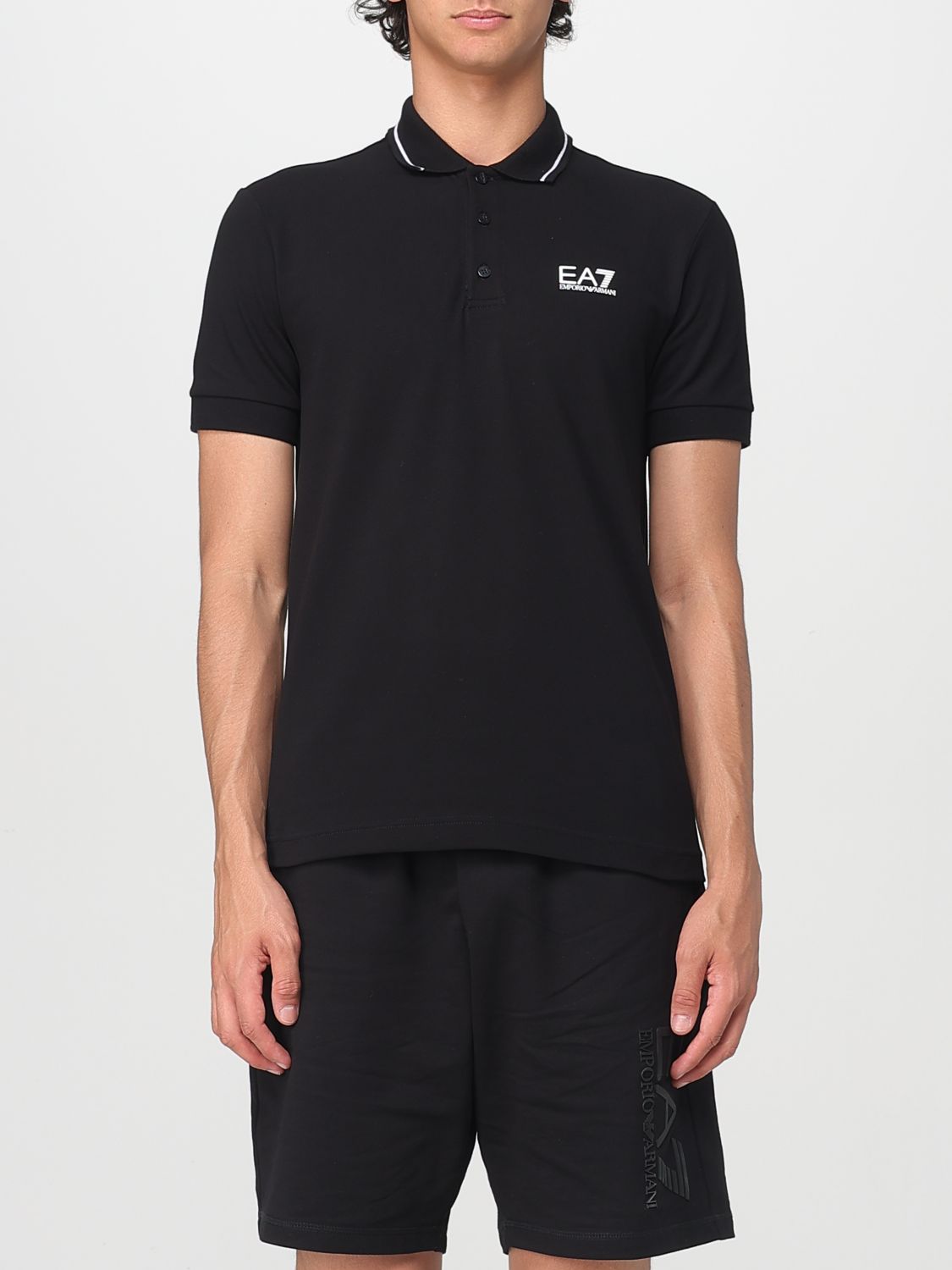 Polo Shirt Men color Black