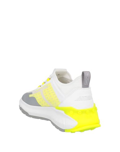 Tod's No_code Man Sneakers White Size 11 Leather, Textile fibers