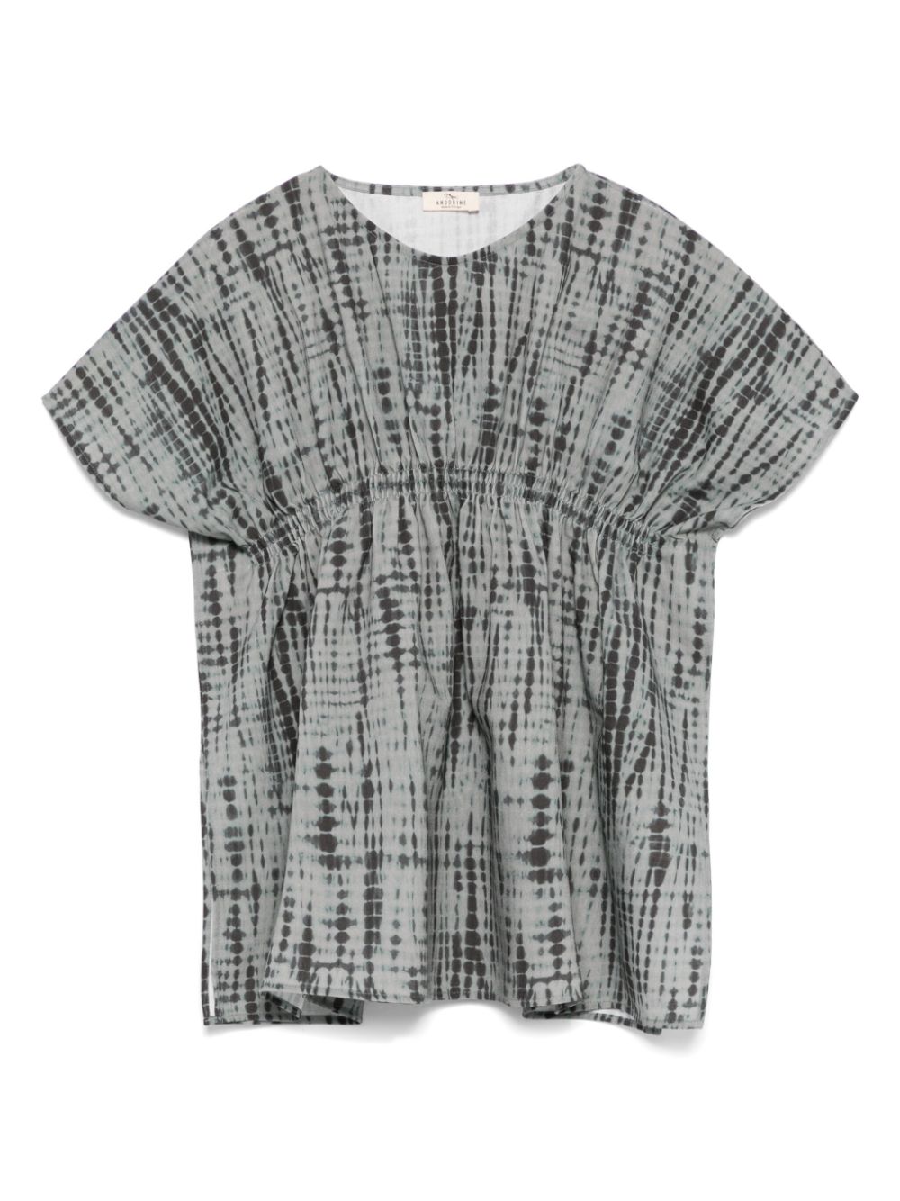 Tie dye-print top - Green