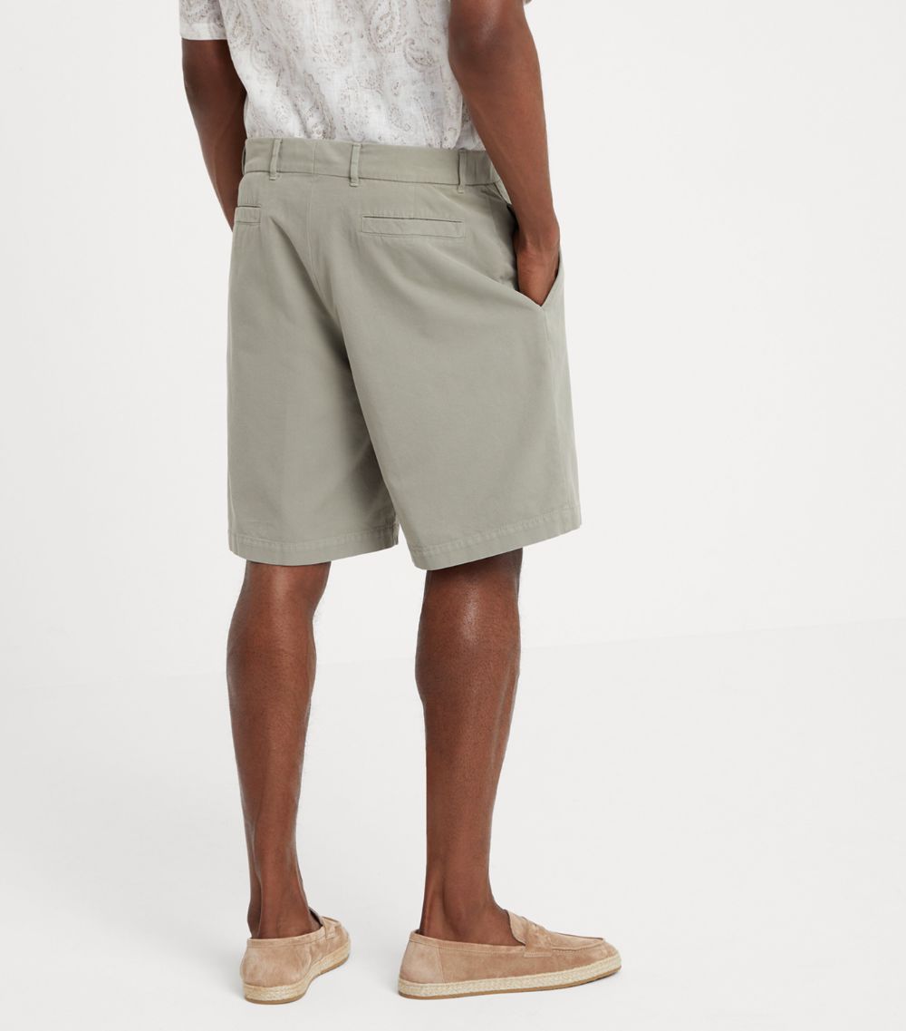 Garment-Dyed Bermuda Shorts