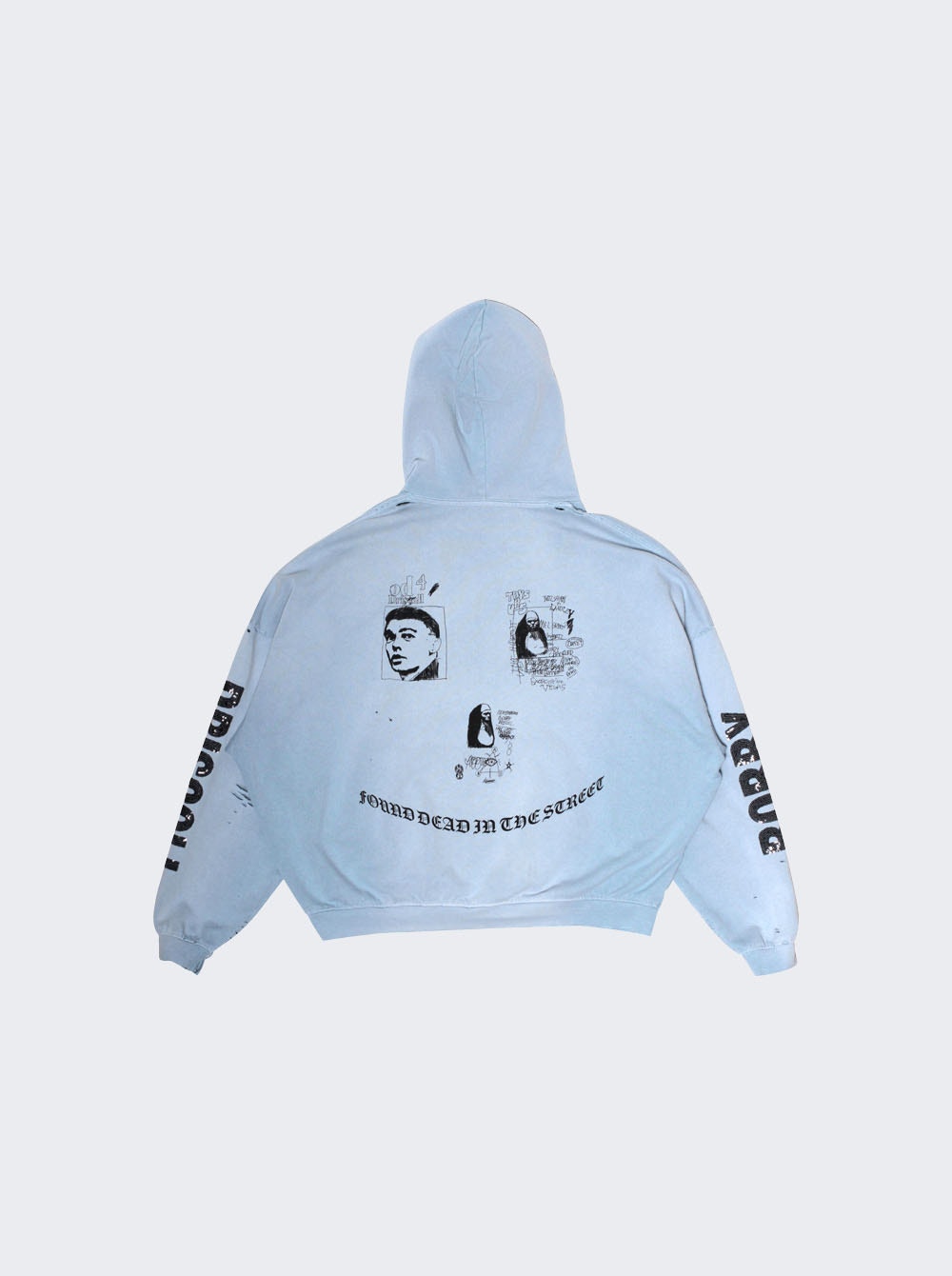 Bobby Dirscoll Hooded Sweatshirt Baby Blue
