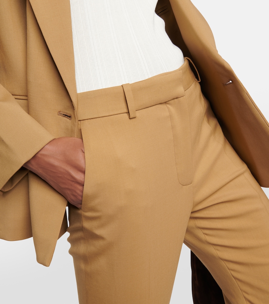 Eliston wool gabardine straight pants
