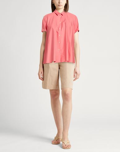 Woman Shirt Salmon pink Size 4 Cotton