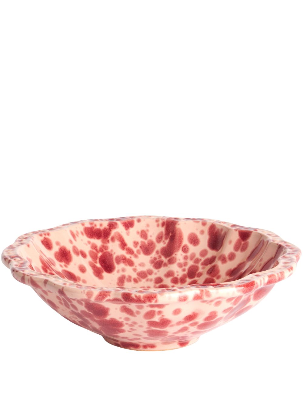 Small Speckled ceramic bowl (19cm) - Pink