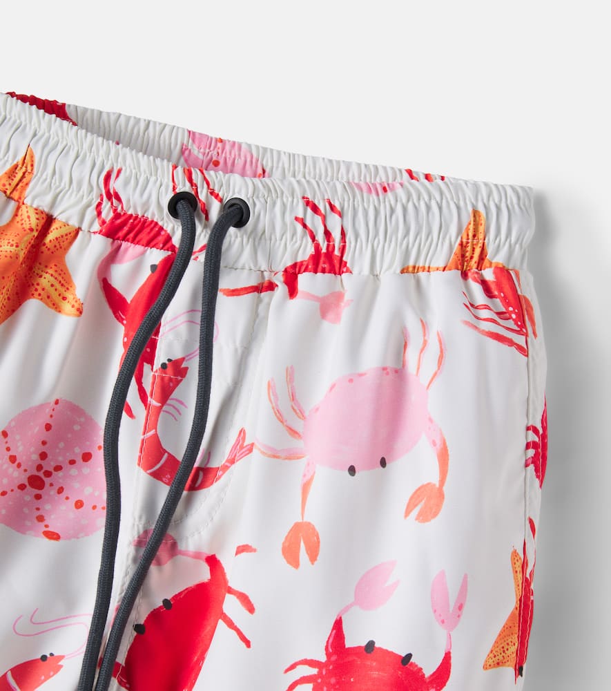 Printed swim trunks