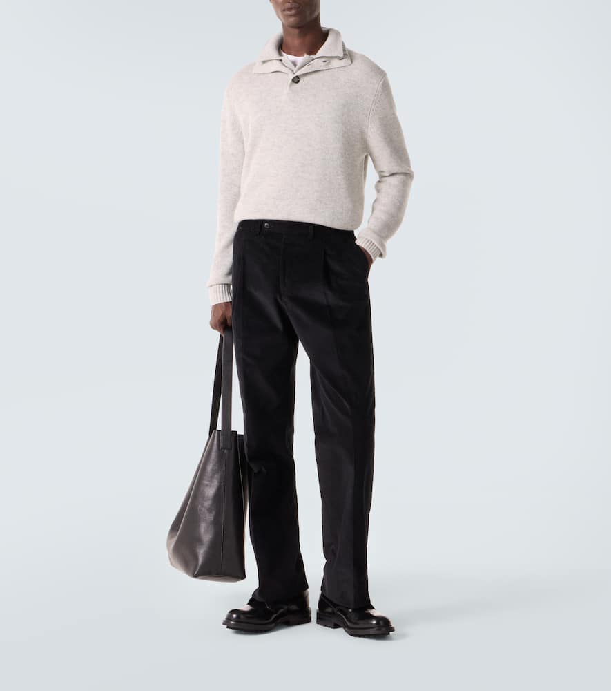 Wool and cashmere turtleneck sweater