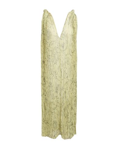 Woman Midi dress Light green Size L Polyester