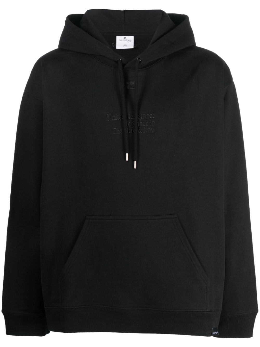 Hooded cotton sweatshirt - Black